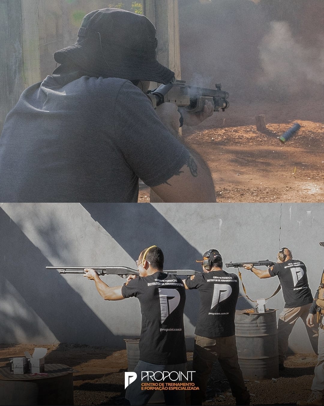 Exercícios práticos do curso de Instrutor de Armamento e Tiro